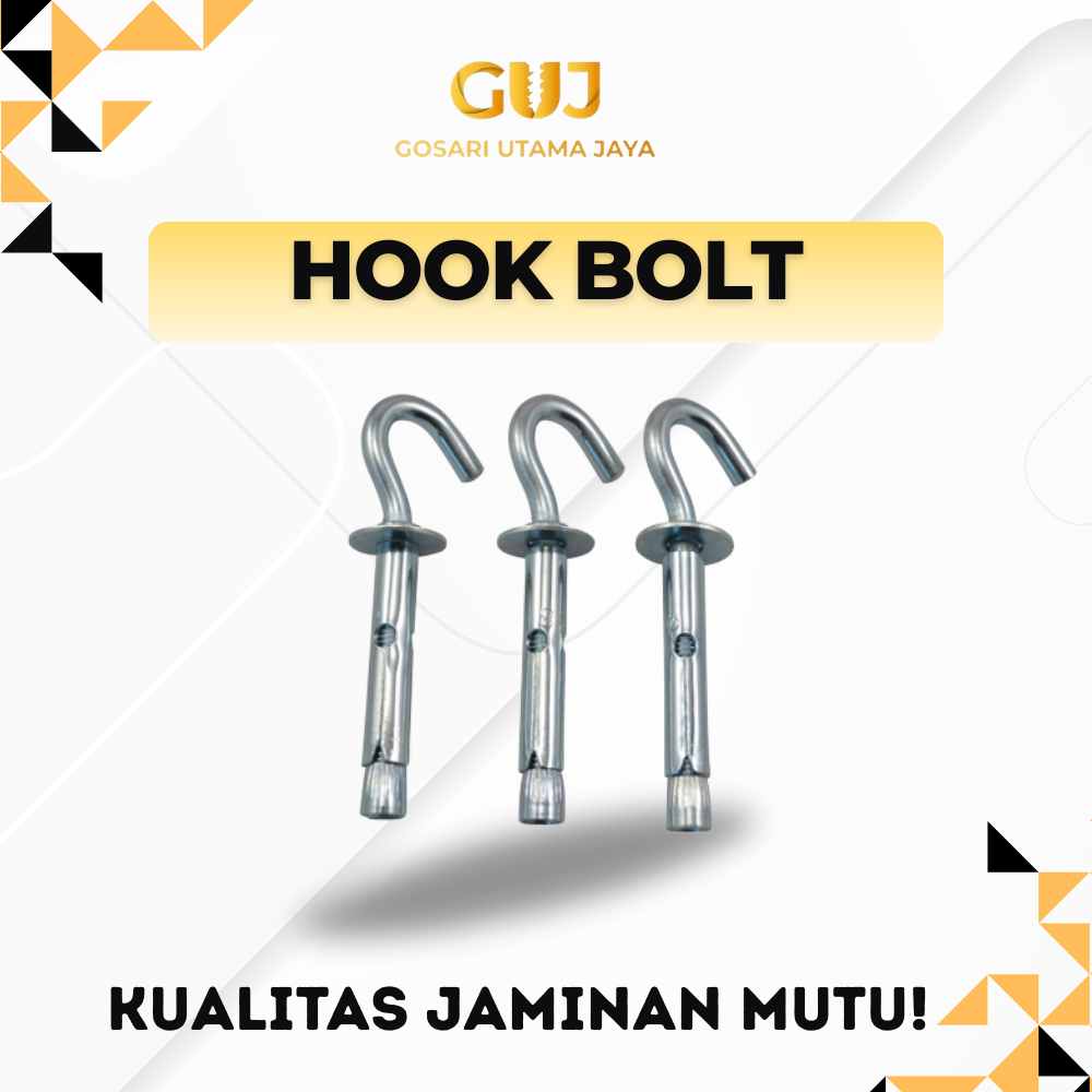 Hook Dynabolt M8x45 Gantung / Hook Bolt Sleeve Anchor M6x8x45