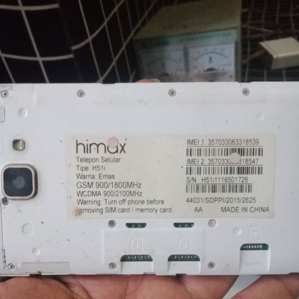mesin baterai Himax h51i normal garansi