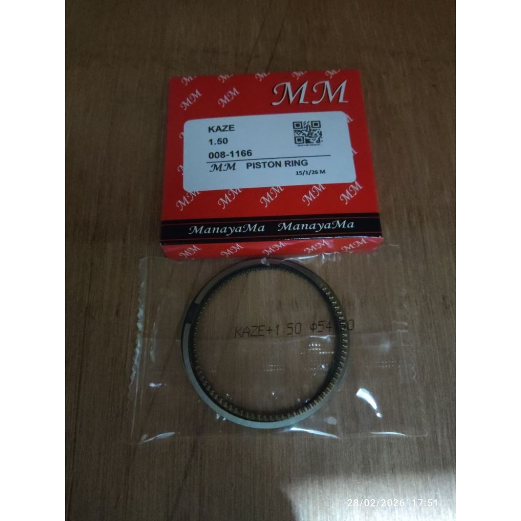 RING SEHER PISTON KAZE OVERSIZE STD 50 100 150 MANAYAMA