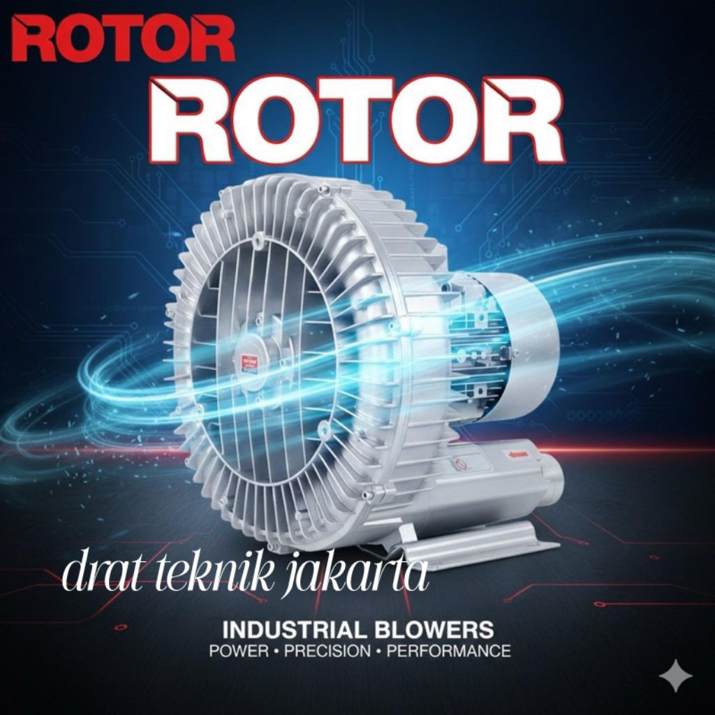 Ring Blower Tambak Udang Kolam Ikan 1HP 220V Blower Kolam 750Watt