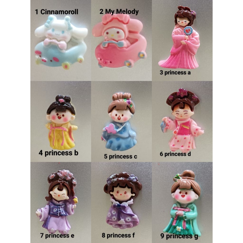 Clay Resin Sanrio dan Princess