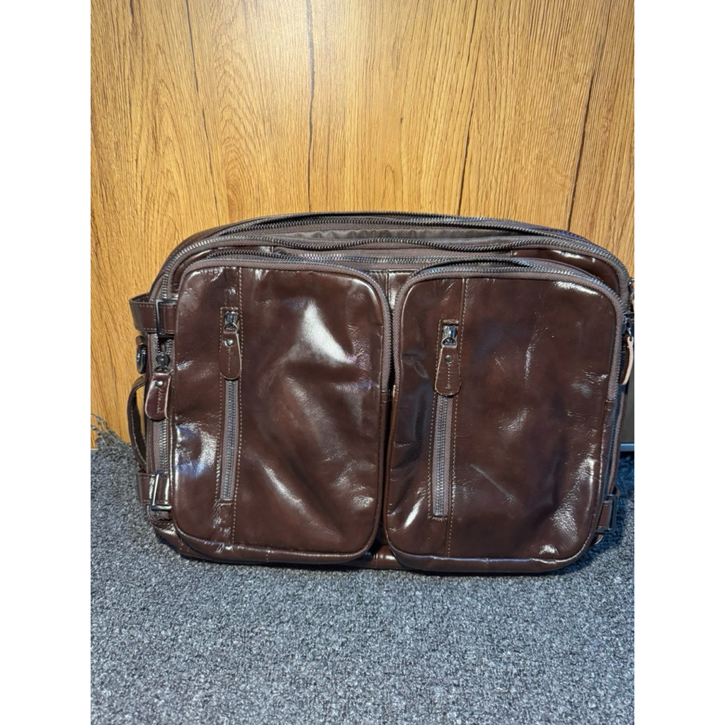 Preloved Ransel & Tas Selempang Kulit Sapi Asli second ULTIMA by Napoleon