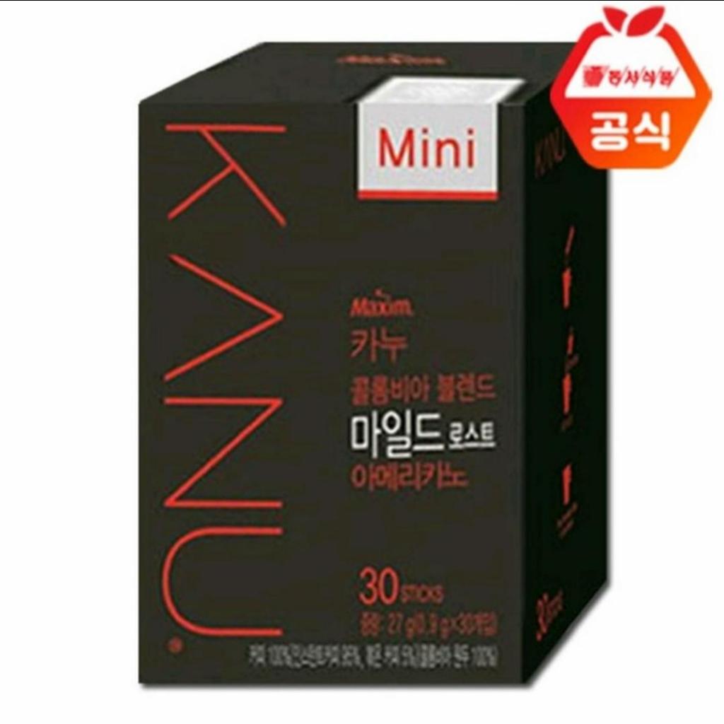 (30 Sachet) Kanu Mini Maxim Mild Roast/Dark Roast Americano Coffee