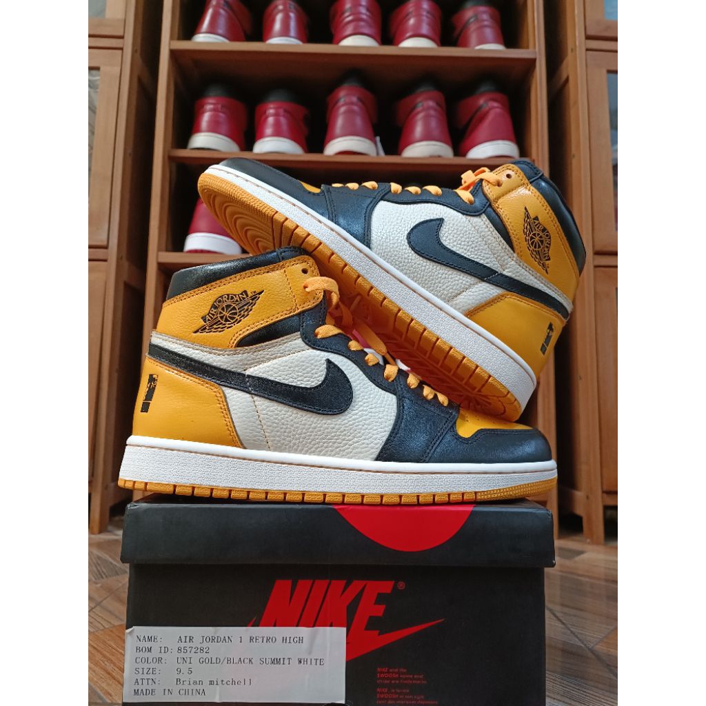 Air Jordan Retro 1 High "Shinedown Attention-Attention PE" Size 43 - Tag Sample Product