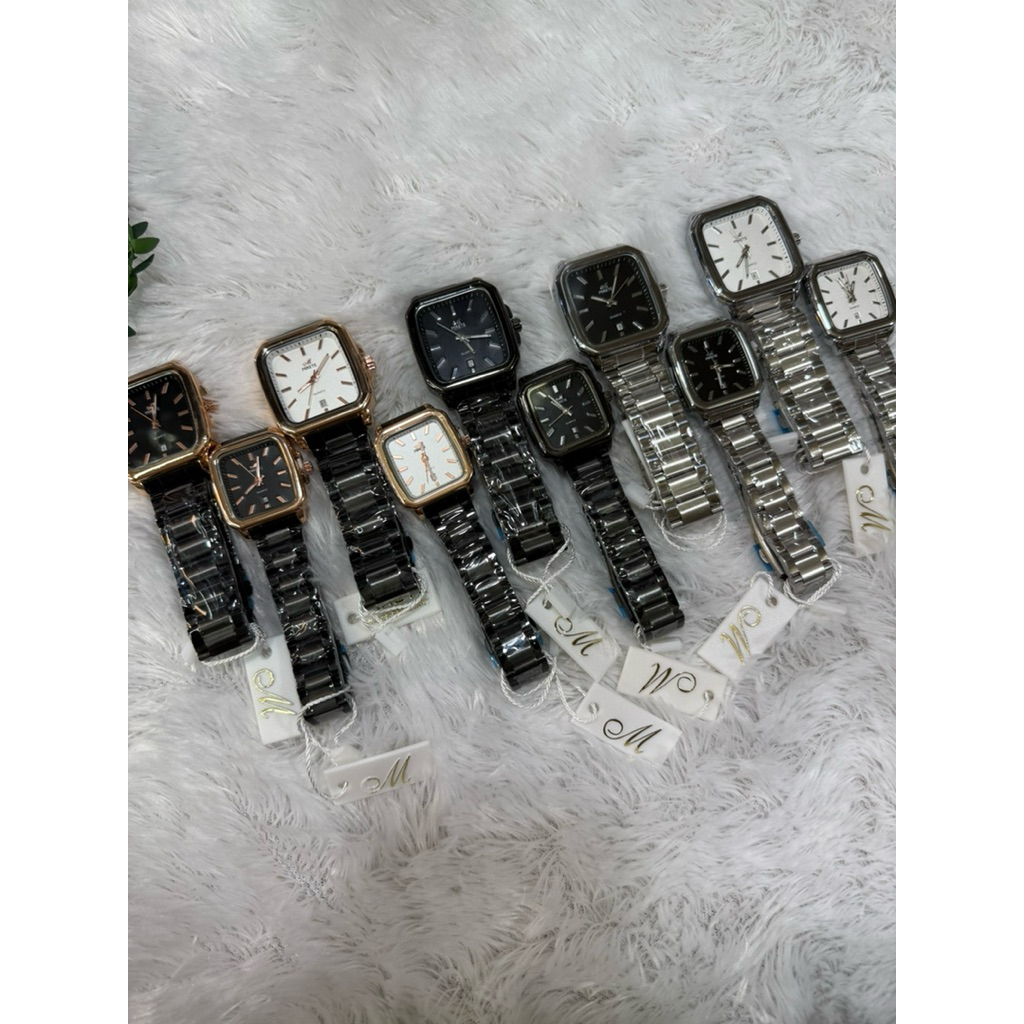 Jam Rantai Couple Pasangan Petak
