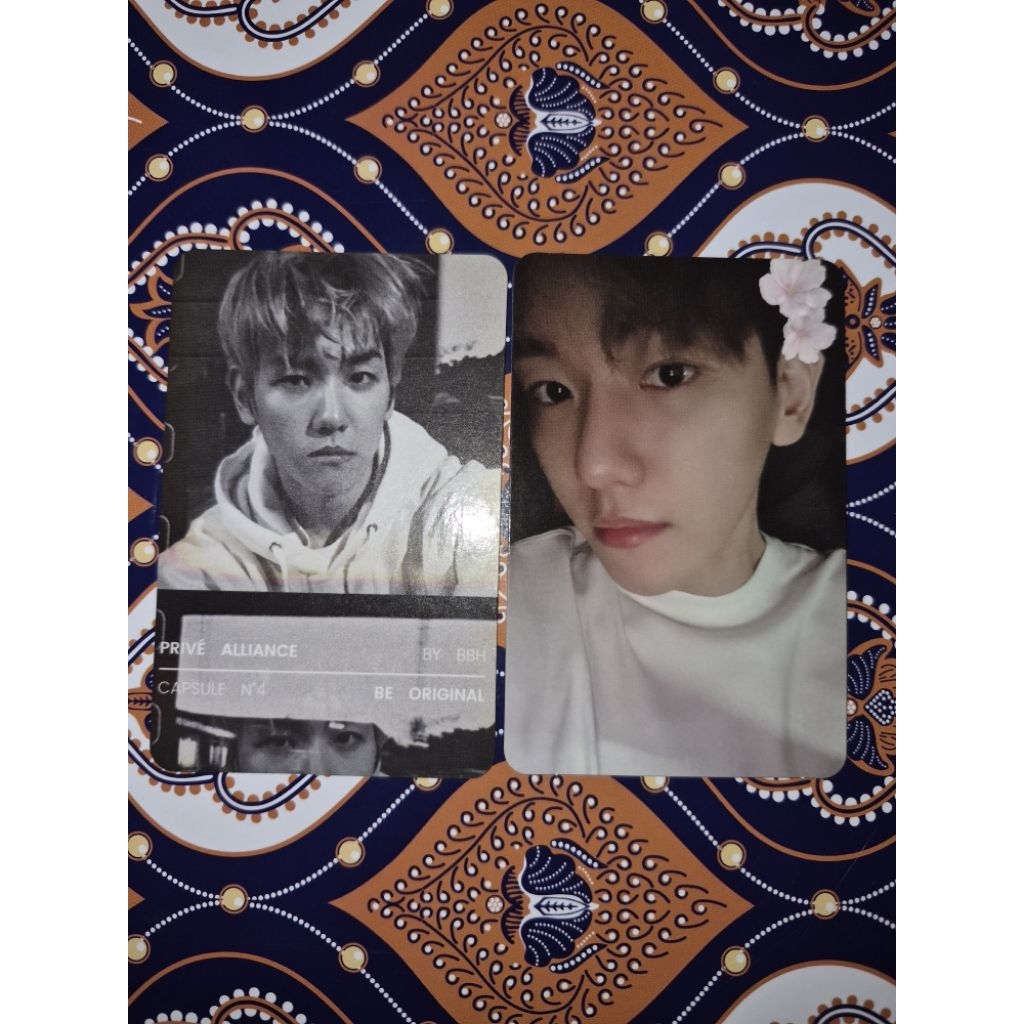 PHOTOCARD OFFICIAL EXO BAEKHYUN PRIVE ALLIANCE DELIGHT