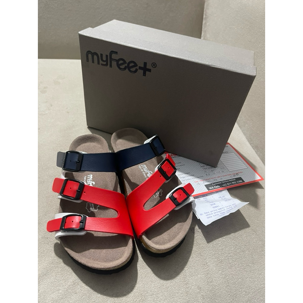Sandal MyFeet kids F18 Red 30, New Bukan Preloved