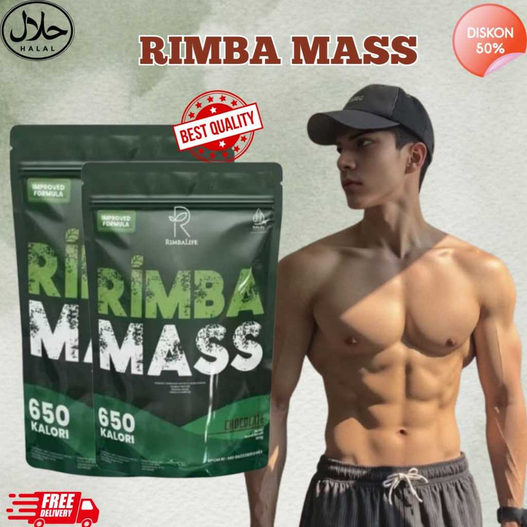 PAKET 2 RIMBA MASS Susu Gainer Penambah Berat Badan Protein Tinggi Kalori