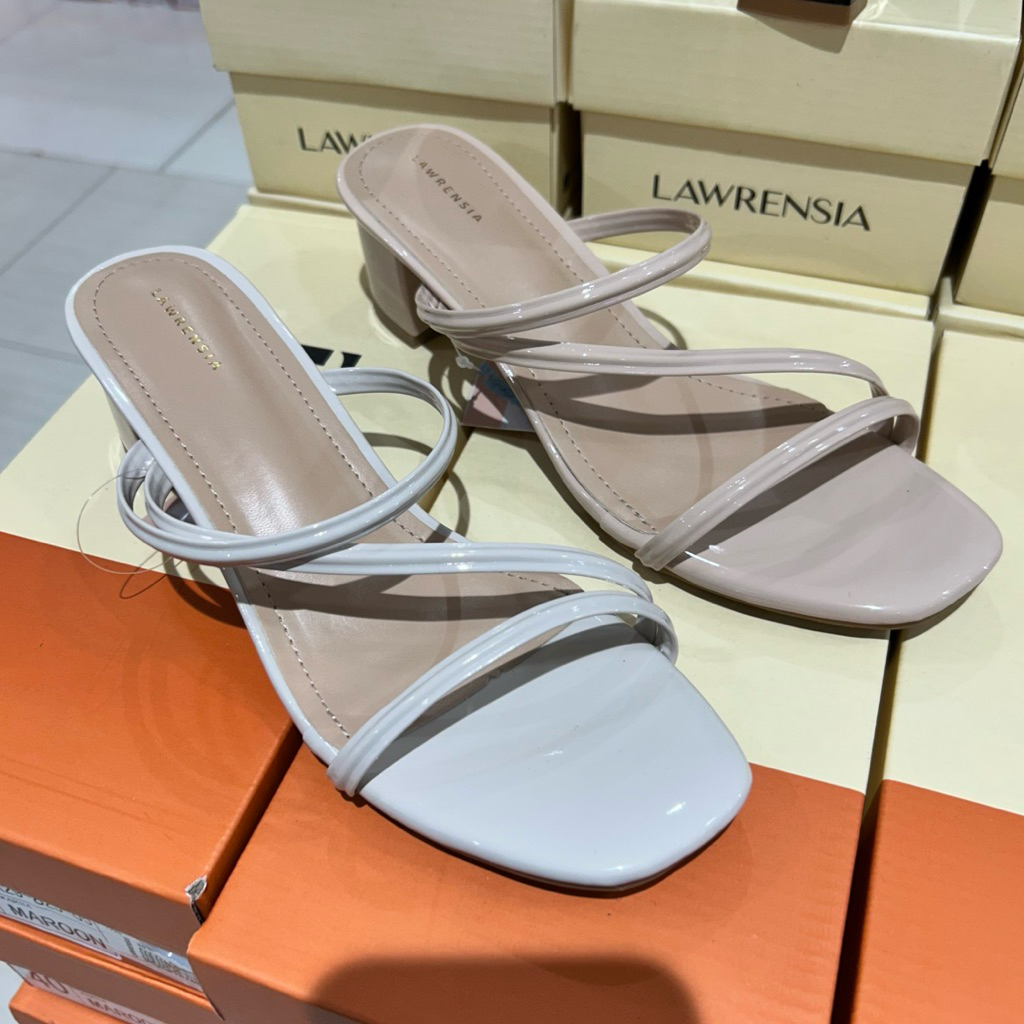 sandal wanita heels 5cm LAWRENSIA original