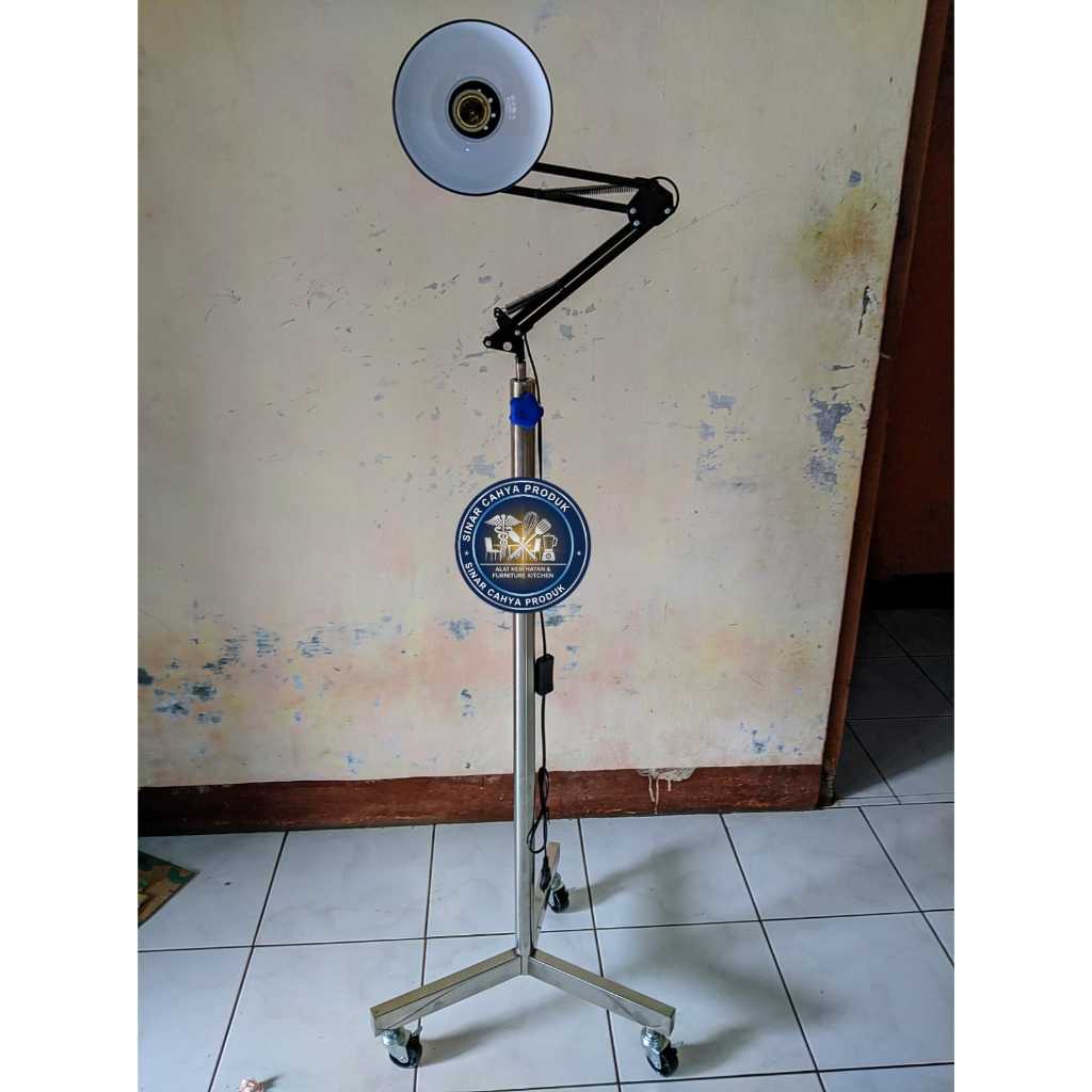 Lampu tindakan medis/Lampu sorot medis stainless stell kaki 3/Lampu tindakan bidan
