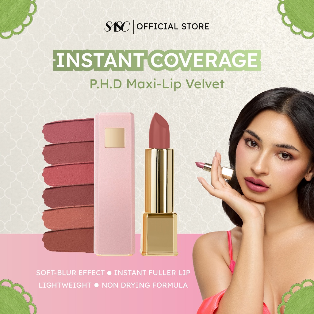 SASC P.H.D Maxi-Lip Velvet Lipstick Plump Effect - Fuller