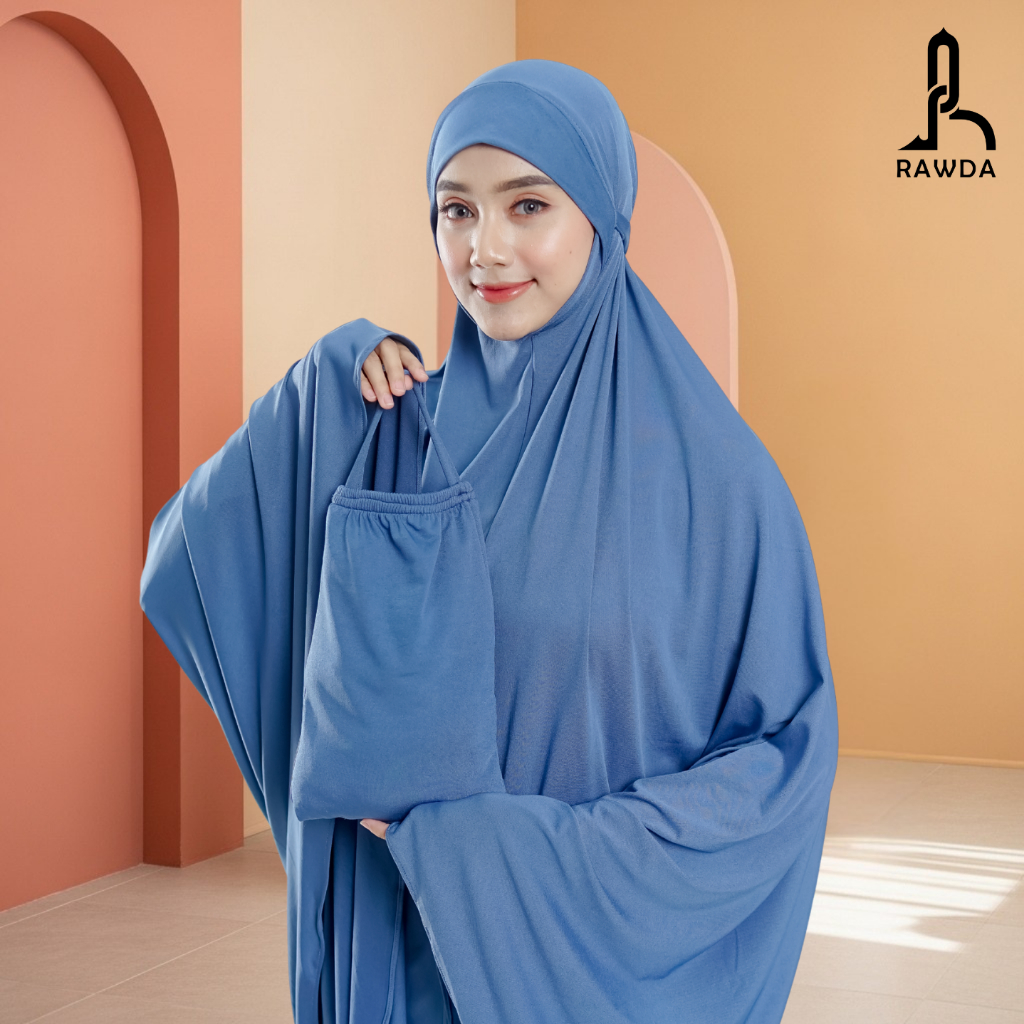 Mukena Dewasa Premium Polos Jumbo Adem & Nyaman Dipakai Harian