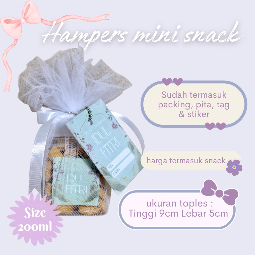 Hampers tile mini lebaran kue cookies biskuit coklat Natal tahun baru lebaran idul fitri ramadhan / 