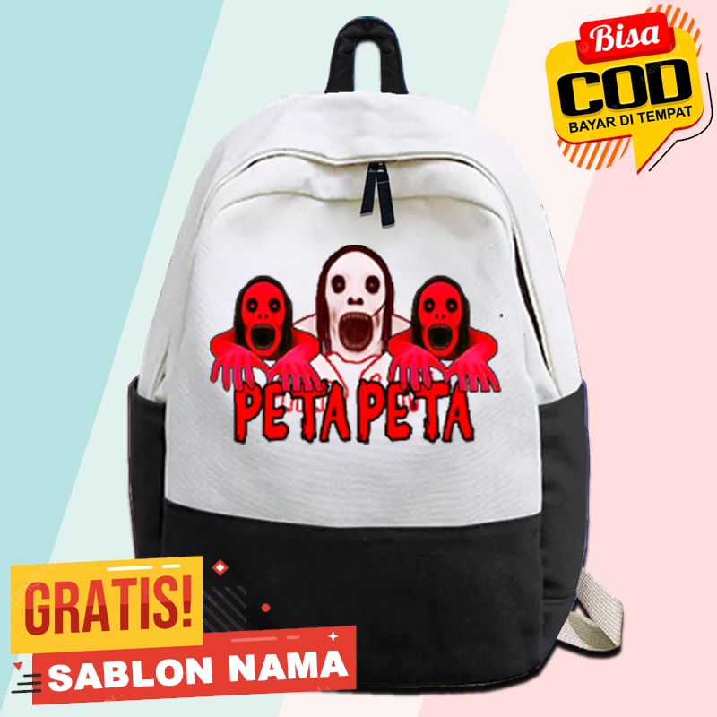 TAS RANSEL ANAK PETA PETA Kaos Anak PETA-PETA Hantu PETAPETA