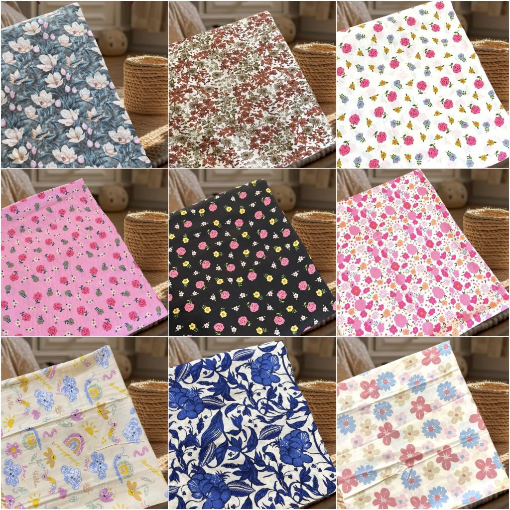 ( 0.5" Meter ) _Kain Katun Rayon Viscose Premium/Kain Rayon Premium/Kain Katun Rayon viscose Premium