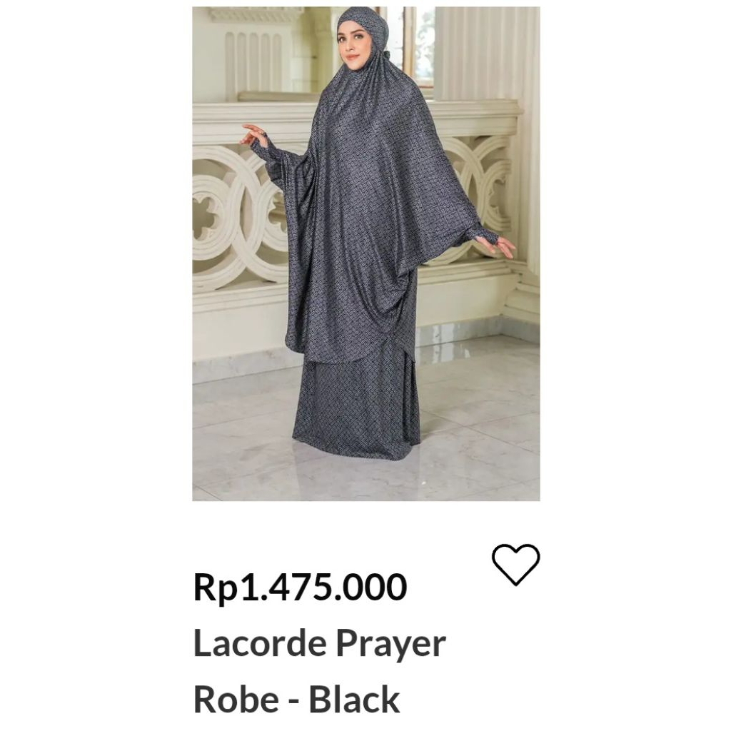 buttonscarves mukena Lacorde Prayer Robe - ori