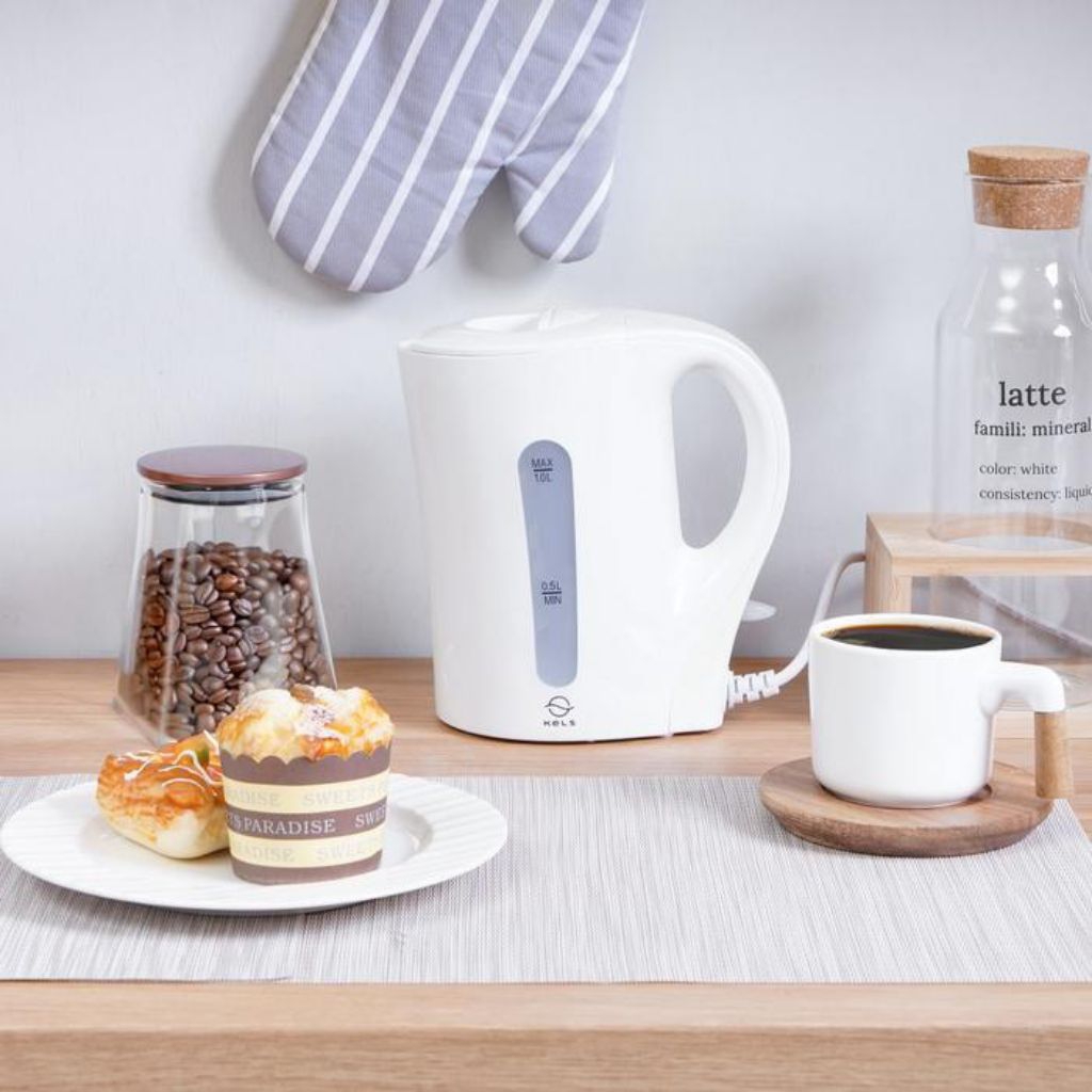 Kels Teko Listrik Kapasitas 1L Daven Water Kettle 800 Watt