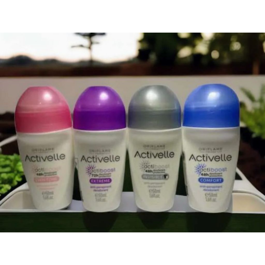 Deodorant Activelle Abu | Pink | Biru | Ungu