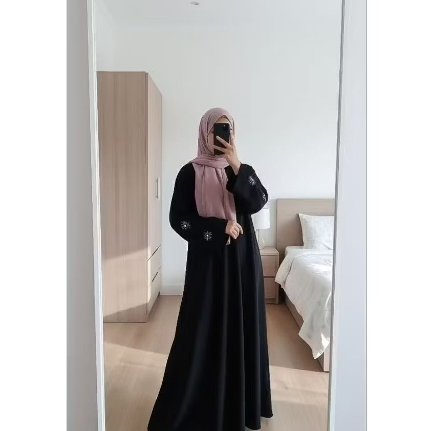 Haura Abaya/Abaya payet/Abaya premium/Abaya Hitam/