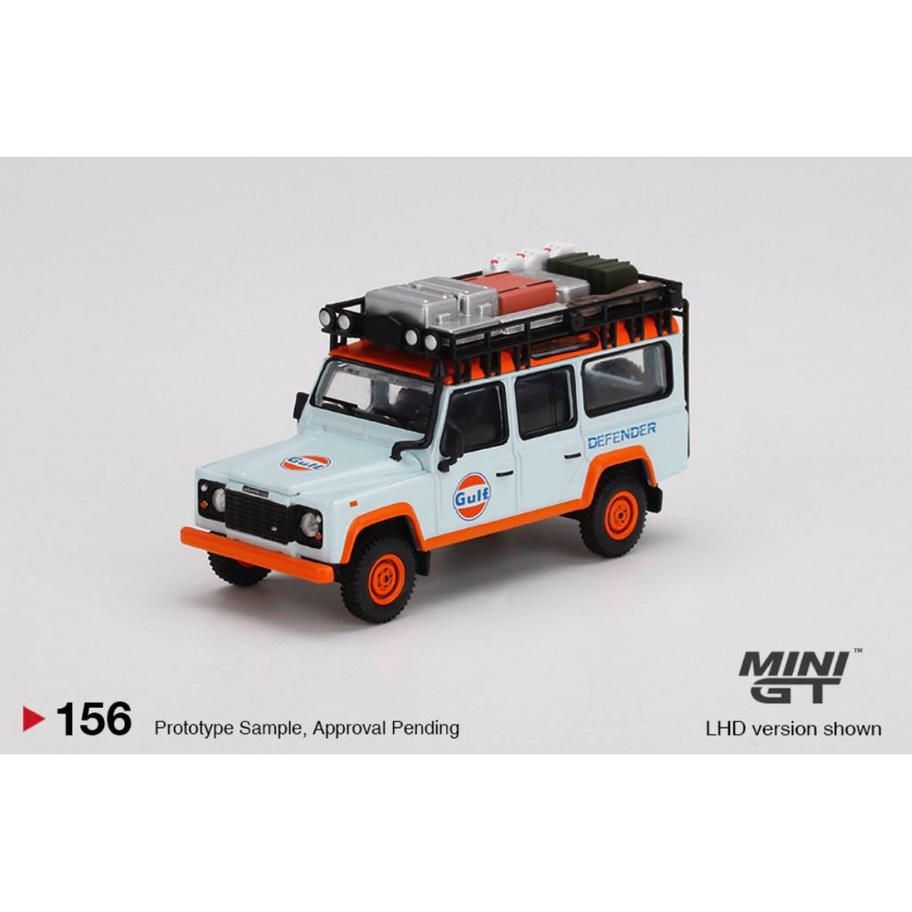 Mini GT Land Rover Defender 110 Gulf [USA EXCLUSIVE PRODUCT] 156 Blister Sealed