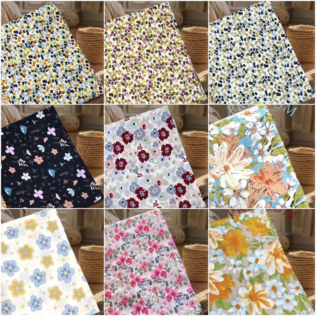 ( 0.5" Meter ) _Kain Katun Rayon Viscose Premium/Kain Rayon Premium/Kain Katun Rayon viscose Premium