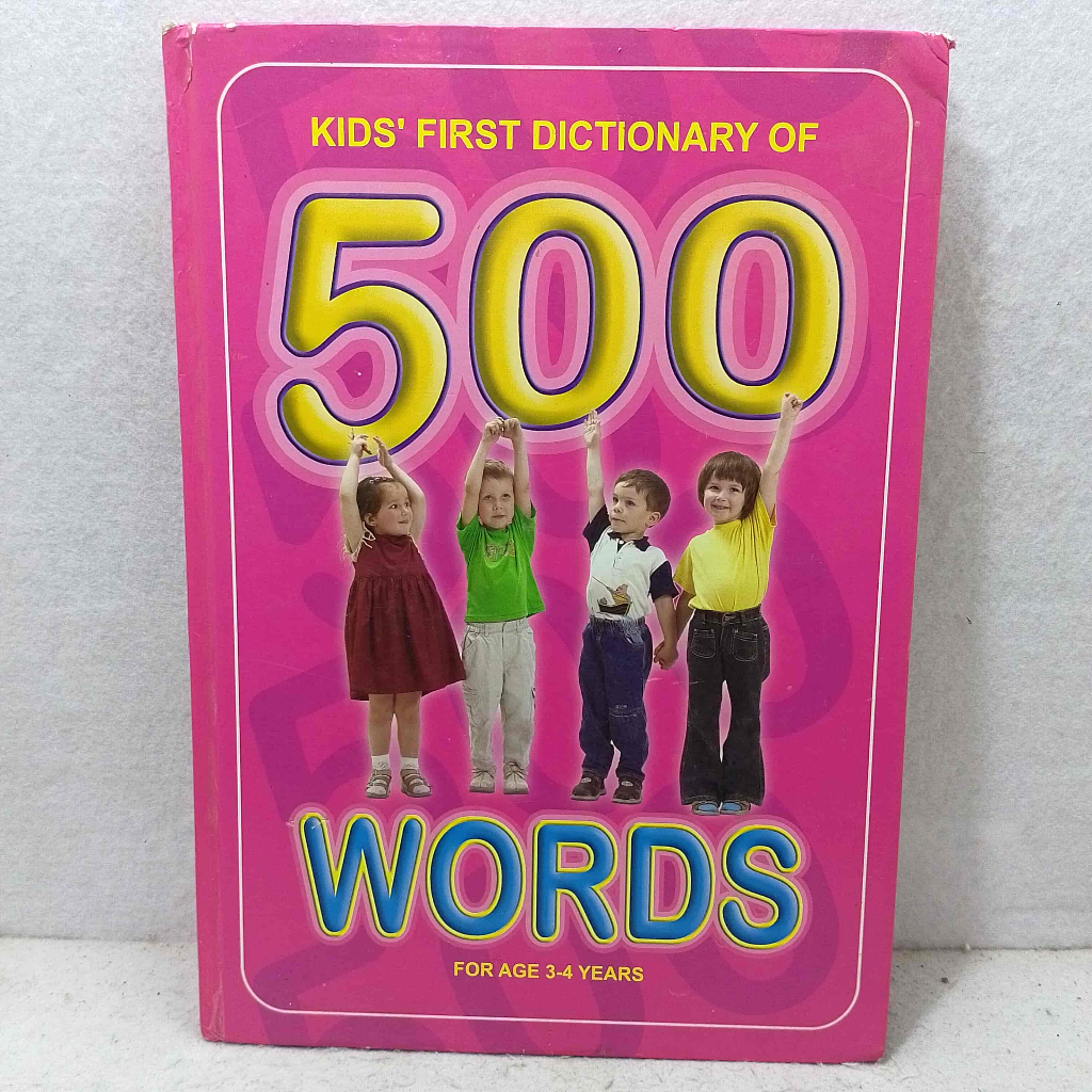 Book Import - Kids First Dictionary of 500 Words for age 3 4 years - kamus bergambar -Dreamland Publ