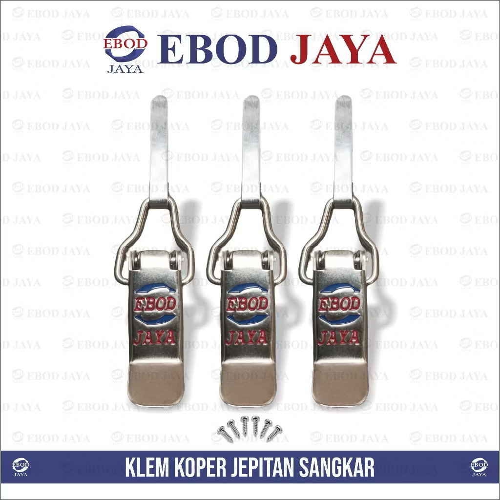 Klem Koper Ebod Jaya 1 set 3pcs klem tebok sangkar Murai, sangkar lovebird, sangkar Anis