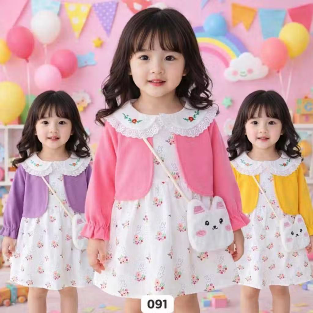 Dres Import anak rompi pakai tas untuk usia 1-5thn