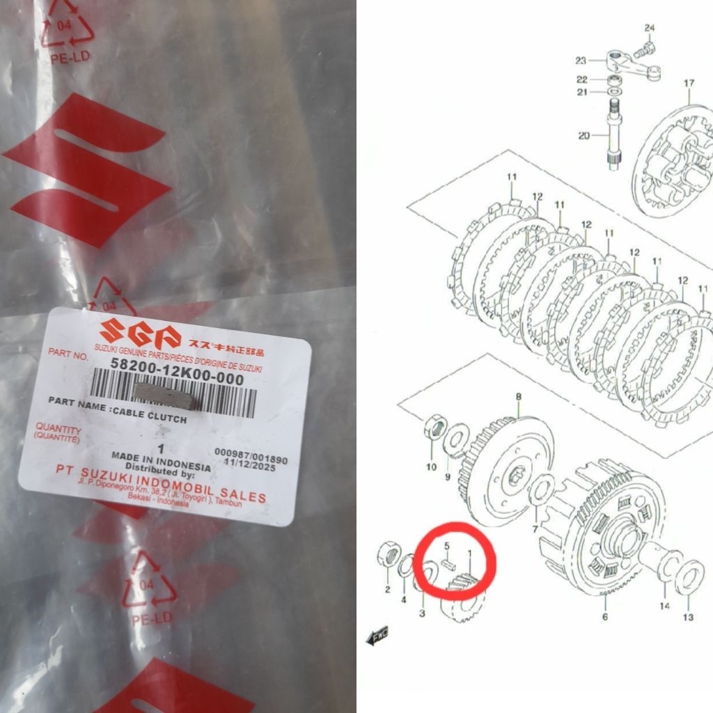 Spi Gigi Primer Satria Fu Karbu Original Copotan