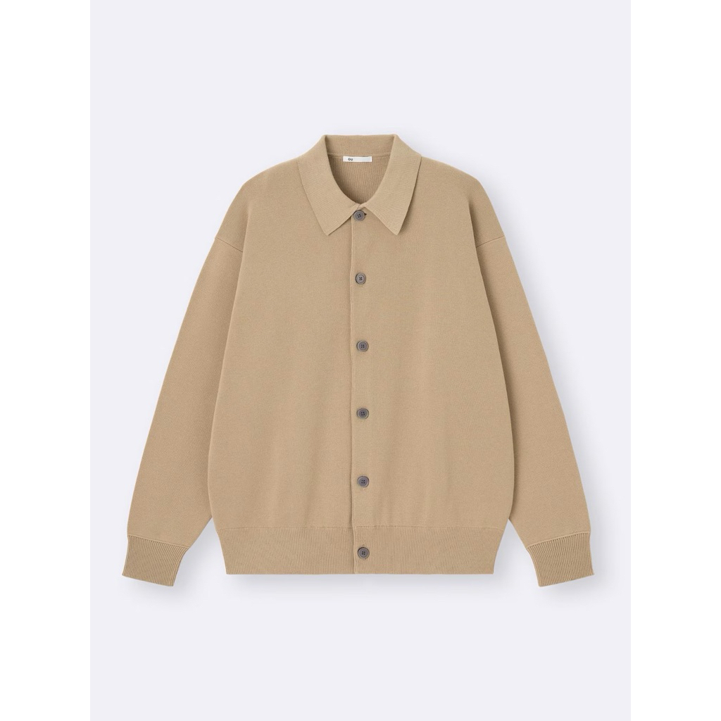 GU Milan rib Polo Cardigan ORIGINAL STORE JEPANG OLD MONEY VIBES