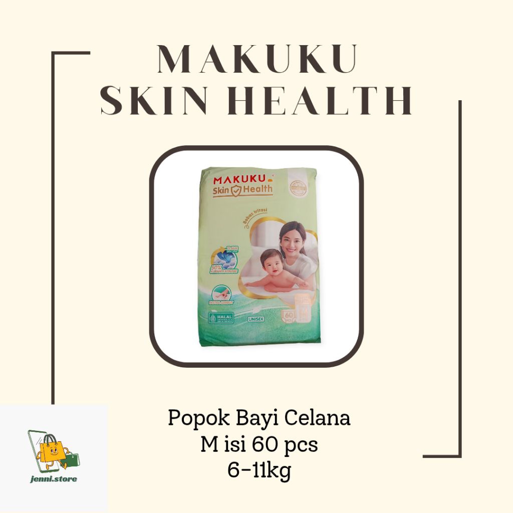 Makuku Skin Health M60, L54. Popok Bayi Celana Makuku.
