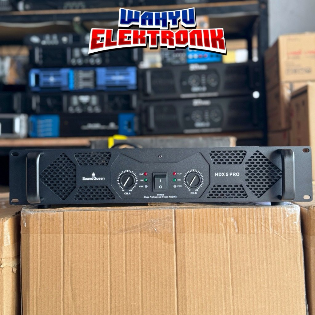 Power Amplifier Soundqueen HDX 5 Pro 500watt 8ohm