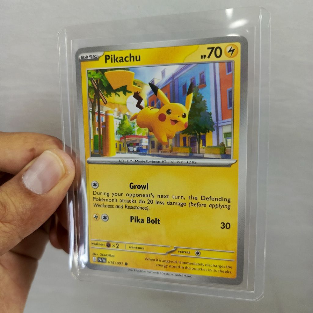 kartu pokemon english original pikachu | dapat toploader | kartu pokemon TCG English asli | sedia po