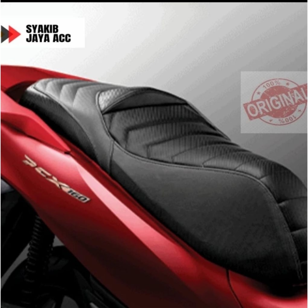 Cover Sarung Jok Kulit Honda PCX 150 160 Roadsync Original Karet PNP PCX 2021-2025 Anti Cakar Kucing