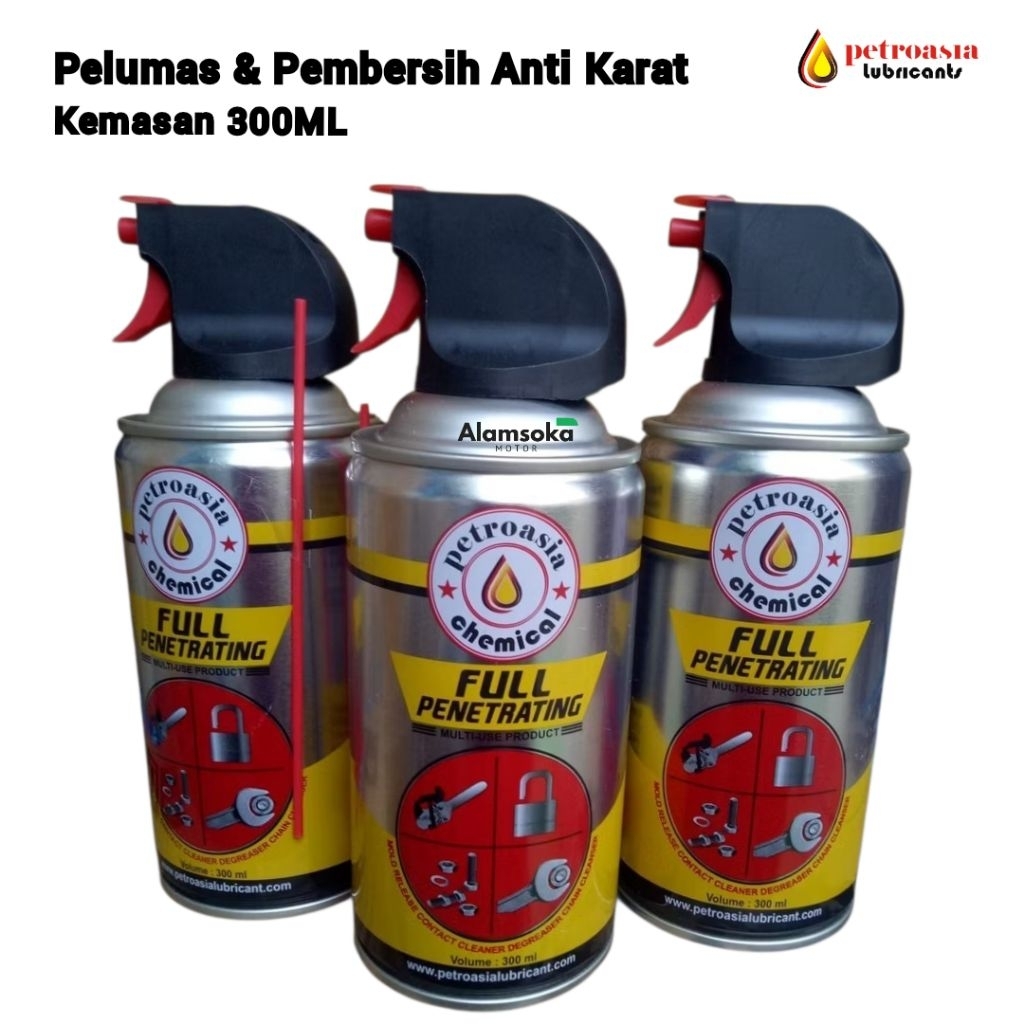 Cairan Pembersih Karat Petroasia Full Penetrating Anti Karat 300ML Multifungsi Cairan Pembersih Serb
