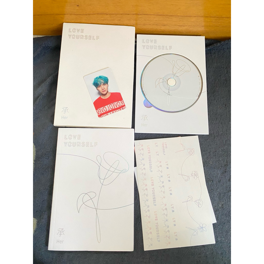 BTS love yourself her album suga pc yoongi photocard