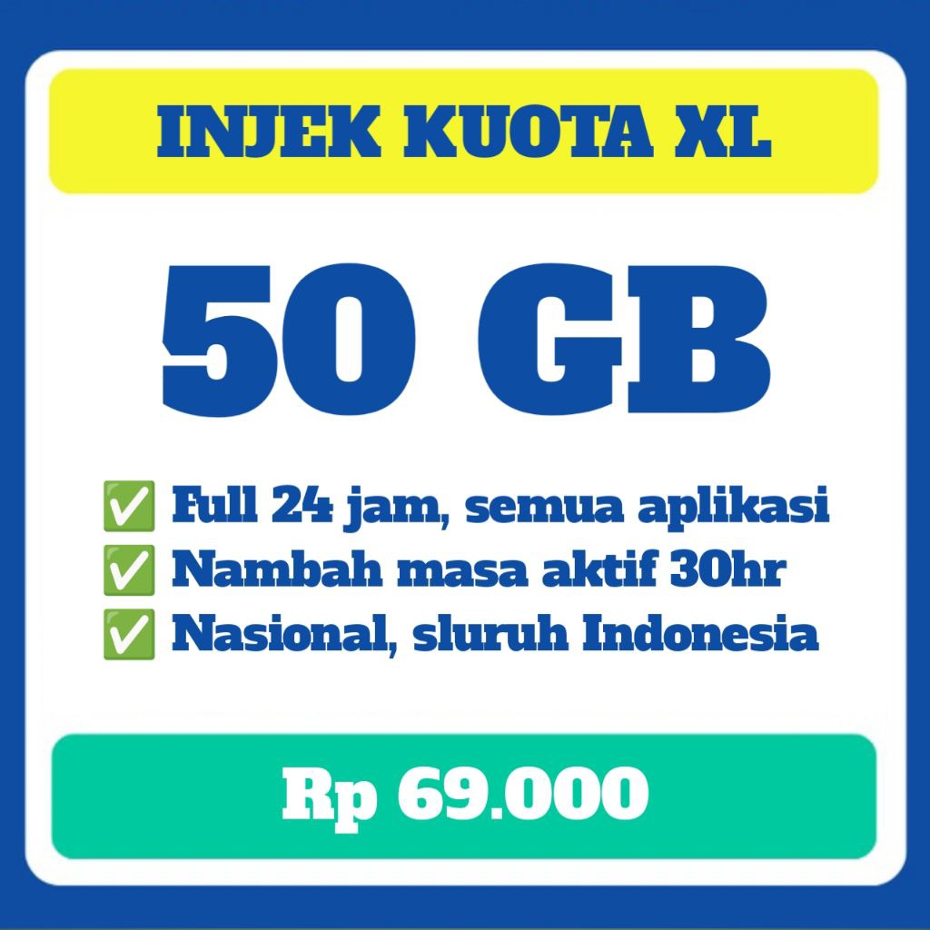 Paket Kuota XL COMBO MURAH 30 Hari Paket Internet XL FLex