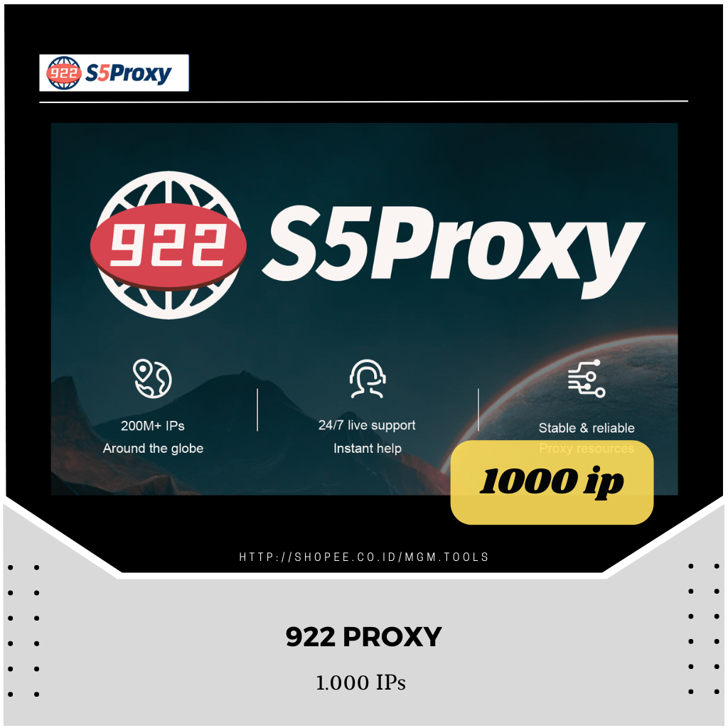 922 S5 Proxy 1000 IPs | CDKey