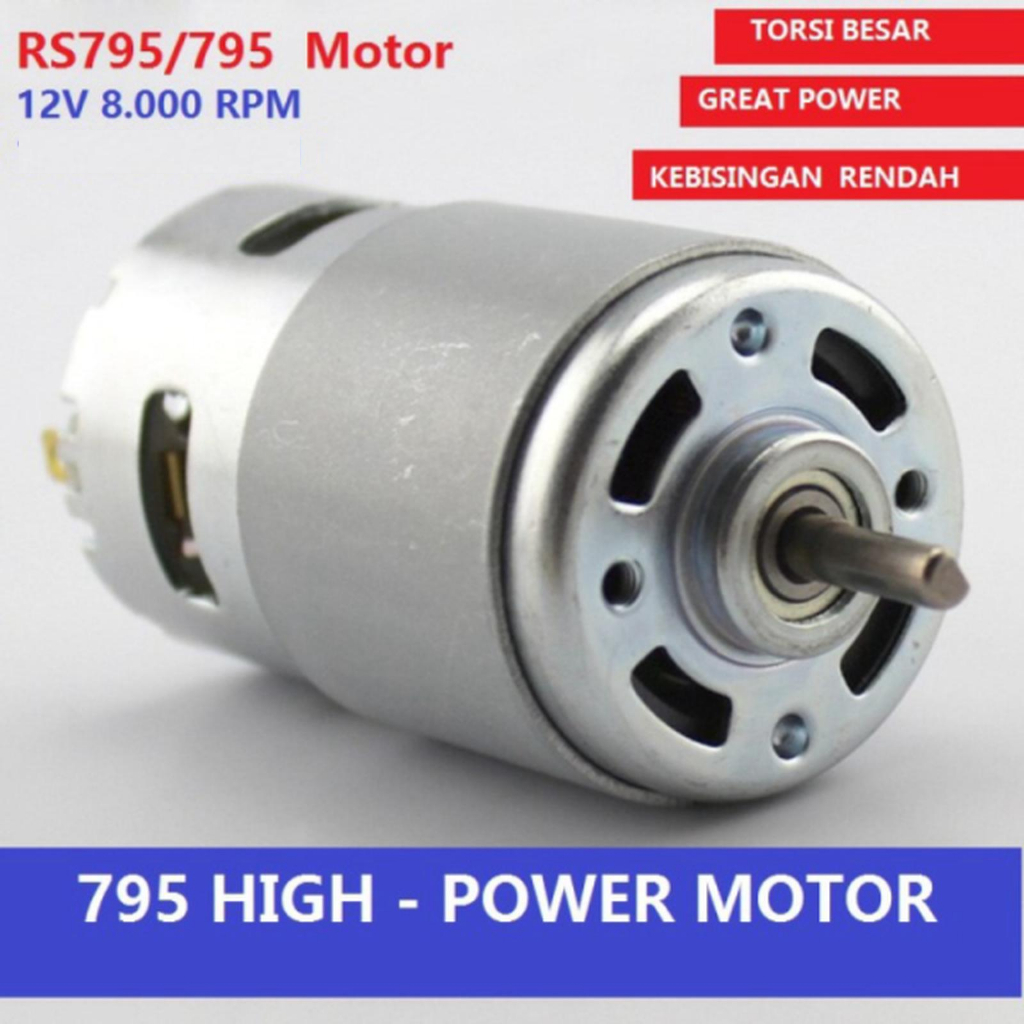 Dinamo Motor DC 795 12V Torsi / Motor Dinamo DC 795 12V Suara Halus / Dinamo 12V Torsi High Speed