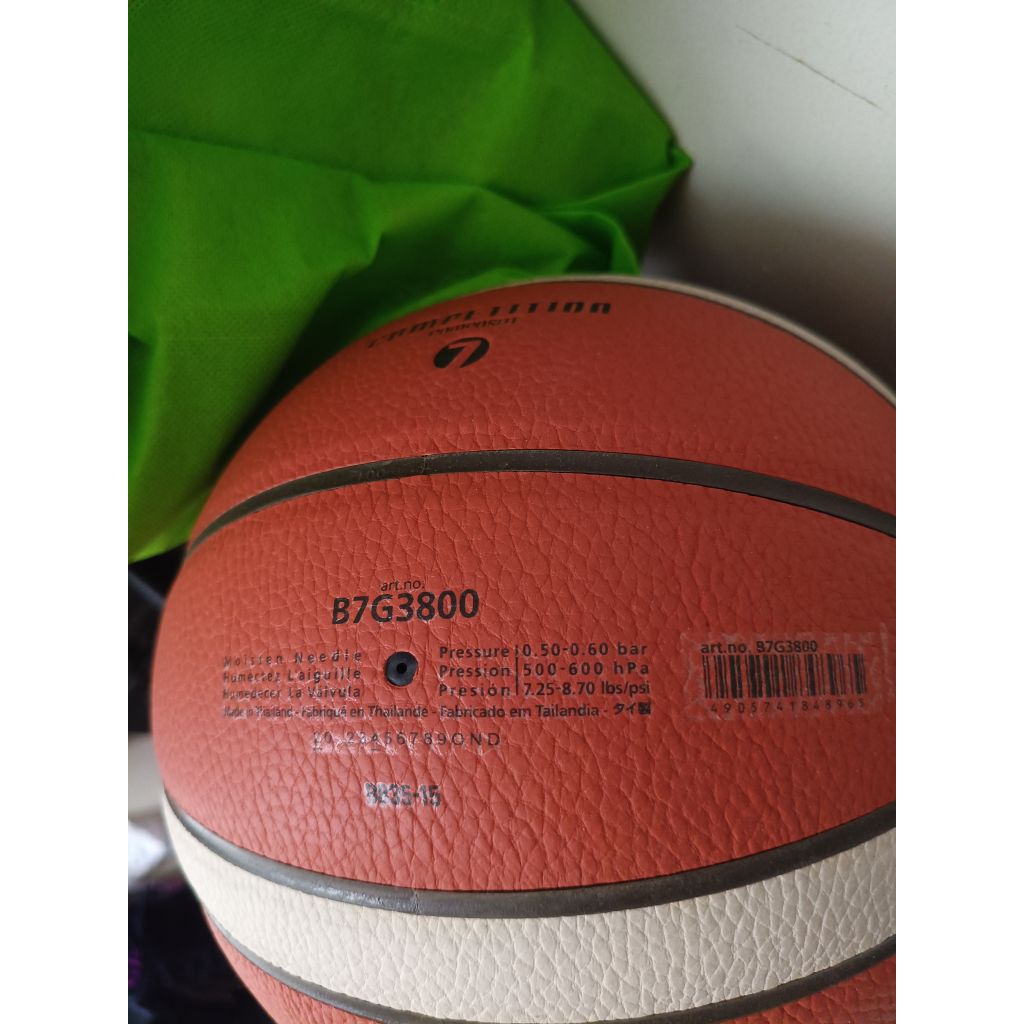original second bola basket molten bg3800 7 FIBA Approved 2023-2027
