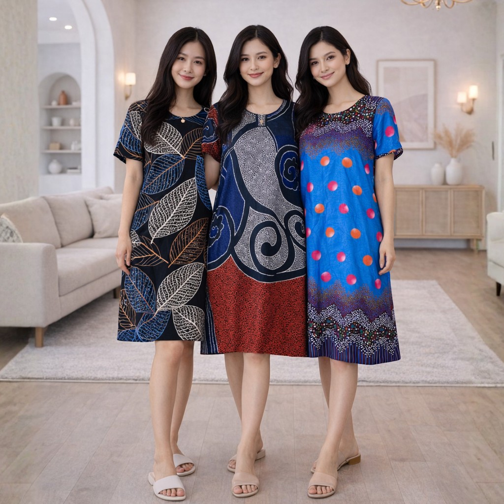 Daster jumbo Rayon Jumbo XXL Trends LD 125 Busui Bumil Daster Kekinian