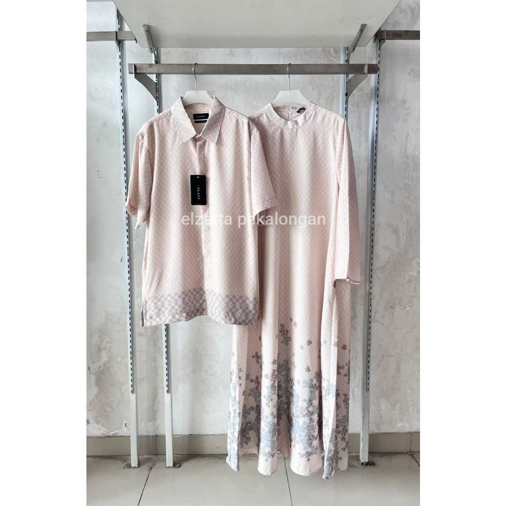 ELZATTA HIJAB BAJU MUSLIM COUPLE LEBARAN TERBARU SARIMBIT AL- SAHABA