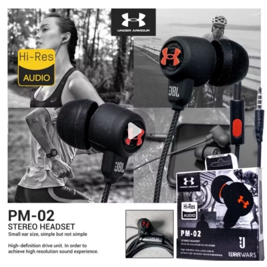 HEADSET HF JBL SUPER BASS PM 02