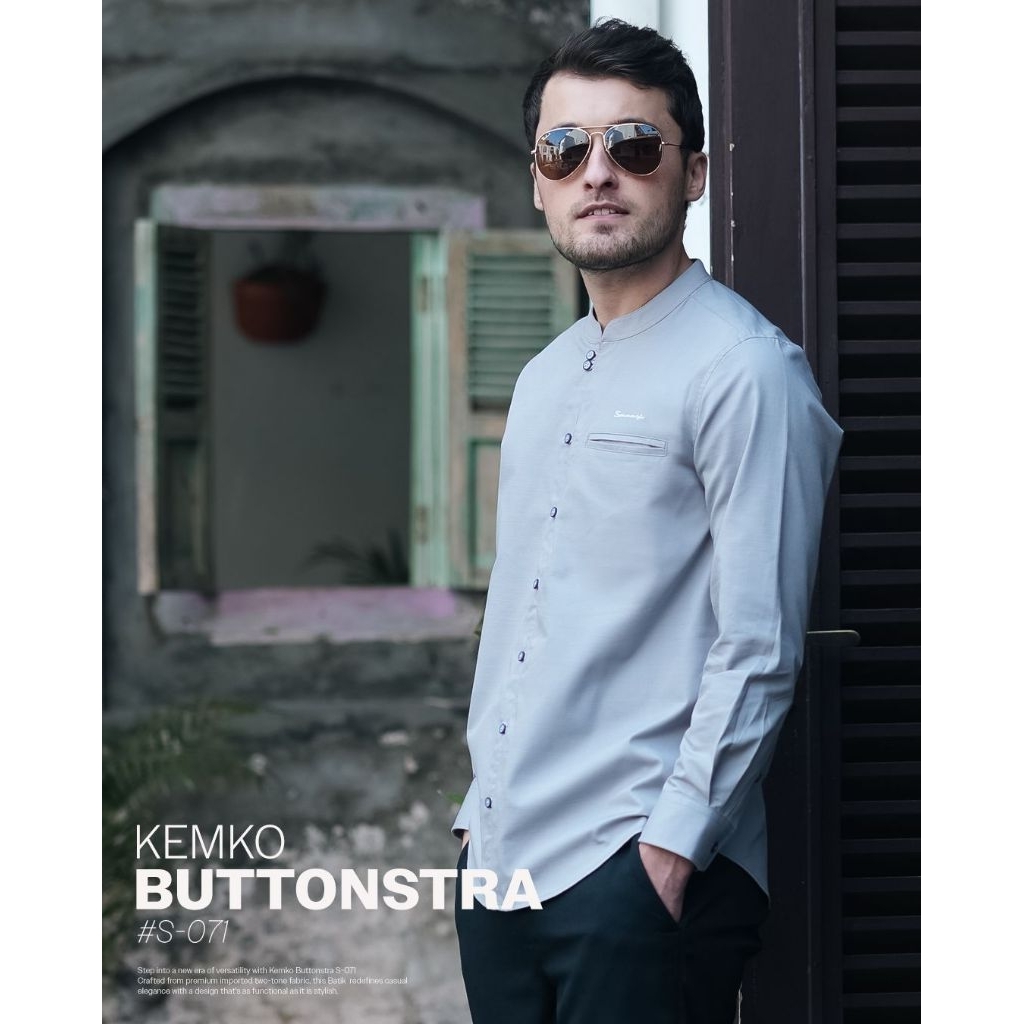 Kemeja Koko Kemko Samase Buttonstra Premium