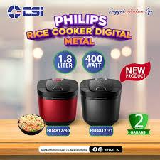 Rice Cooker Metal 1,8L Phillips HD4812/30