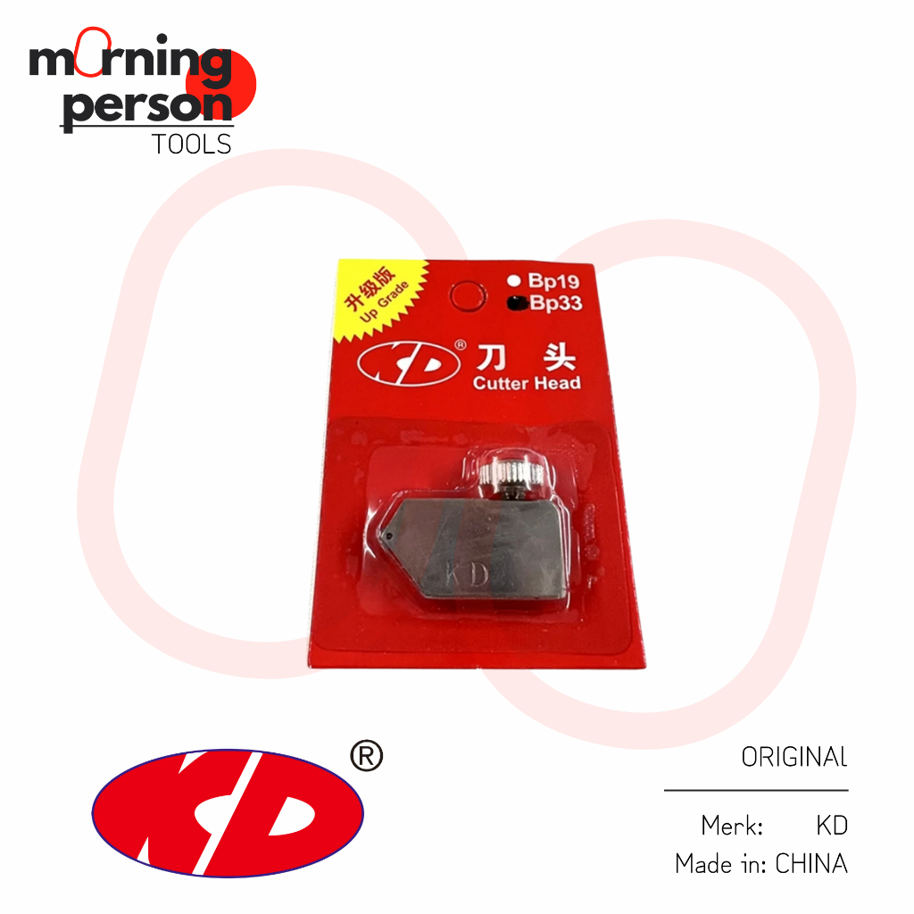 Mata Pisau Pemotong Kaca Lurus KD Type BP 33 | Glass T Cutter Oil Cutter Head | Mata Pisau T Cutter