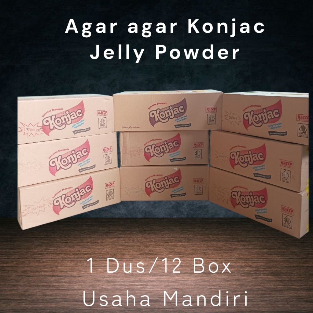 (GROSIR) Agar Agar Konjac Jelly Powder 1 Dus/12 Box