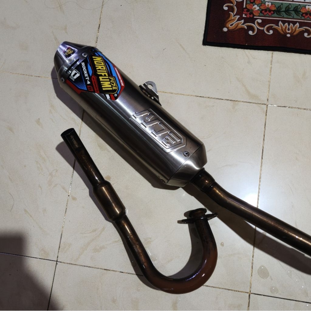 Norifumi Rocket 4 Original Ori Second Bekas Yamaha WR155 WR 155 Knalpot Racing