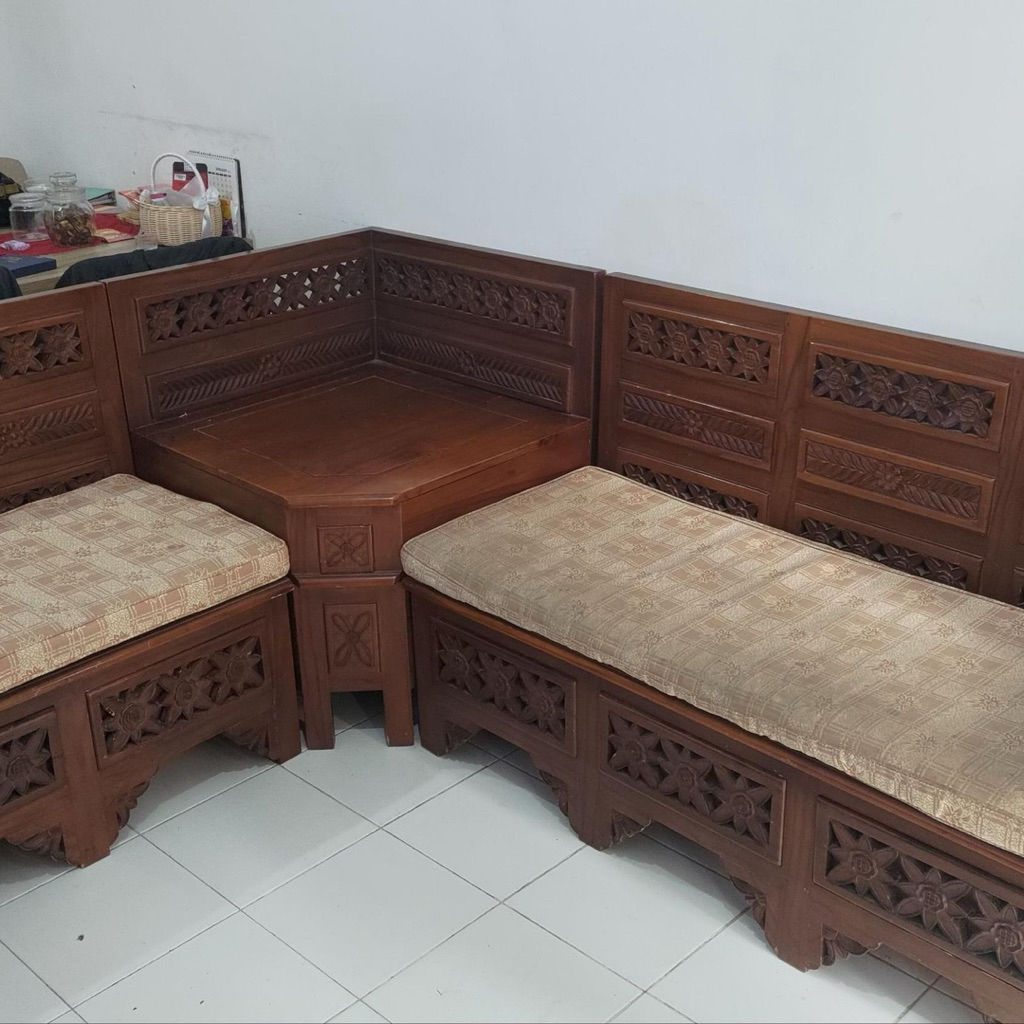 Kursi Tamu, Kursi jati, Sofa kayu jati, sofa kayu litter L