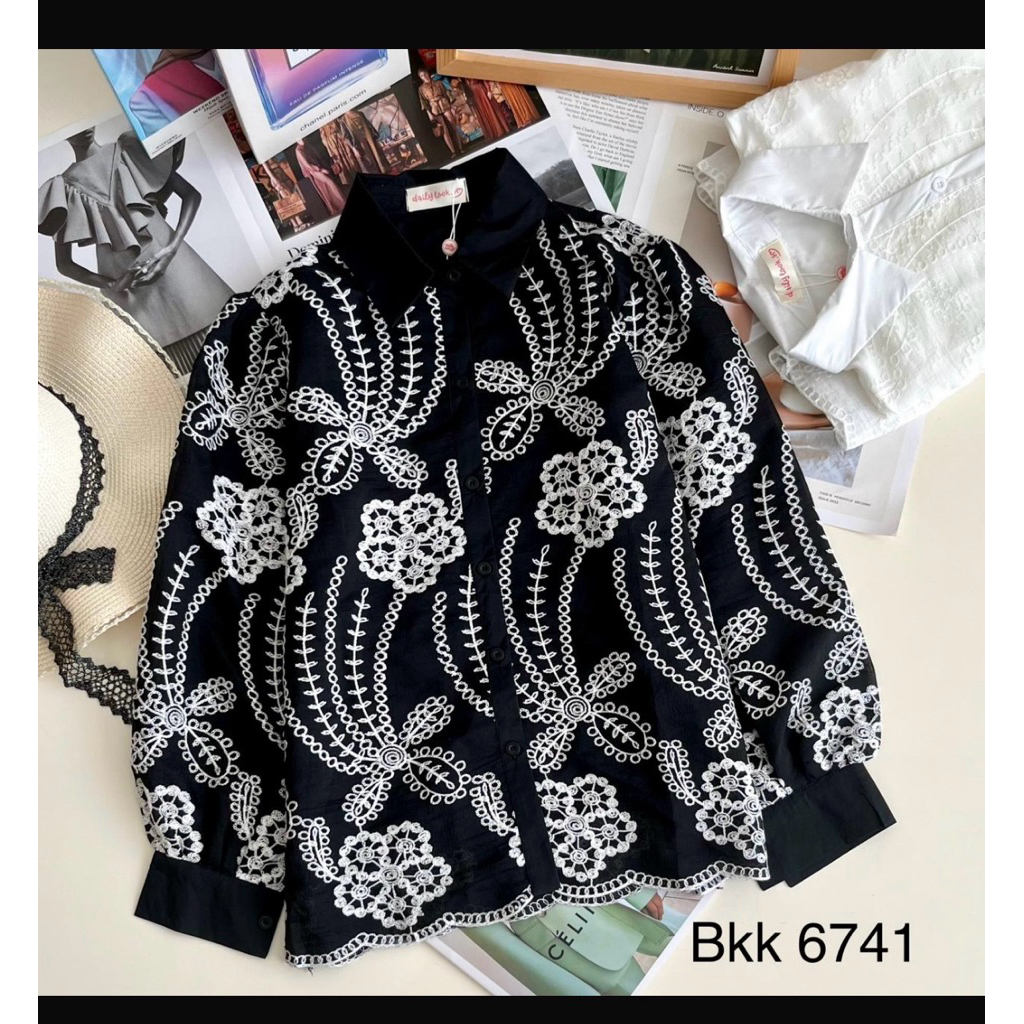 atasan brokat lapis furing